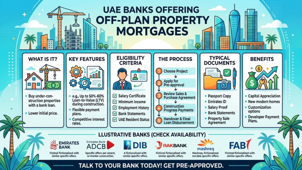 UAE Banks Offering Off Plan Property Mortgages