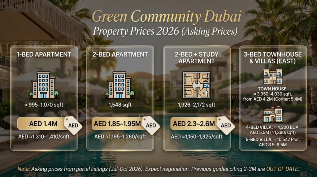 Green Community Dubai Property Prices 2026