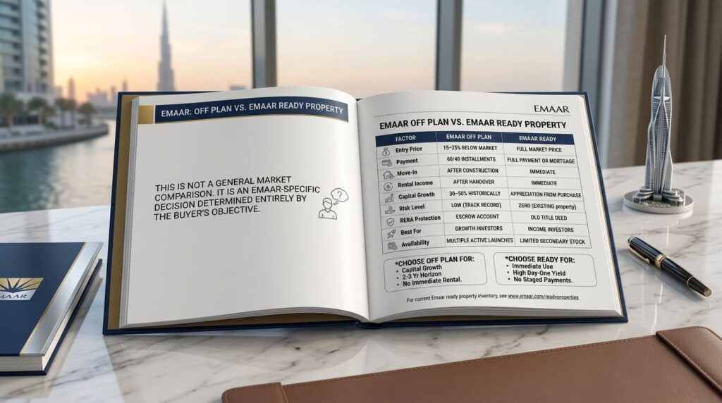 Emaar Off Plan vs. Emaar Ready