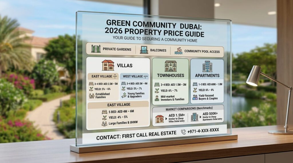 Green Community Dubai Property Types