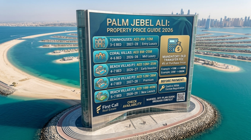 Palm Jebel Ali Property Price Guide 2026