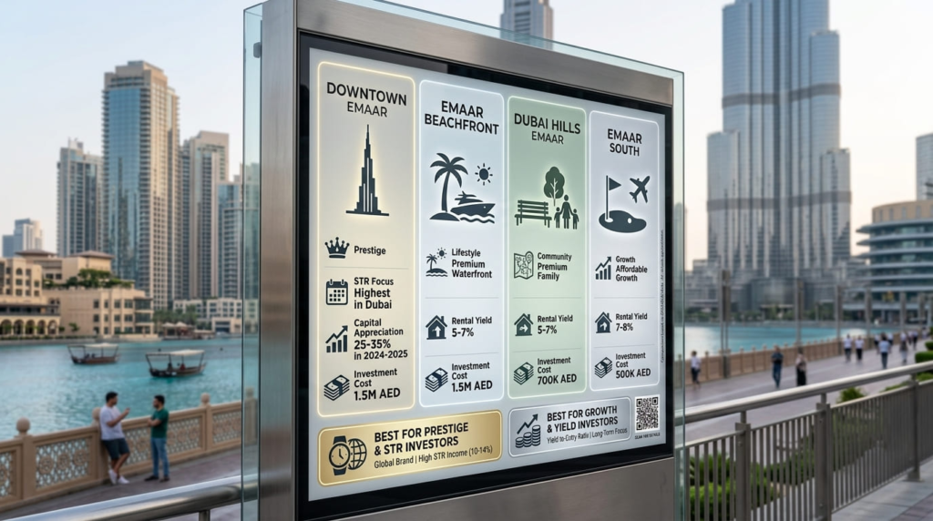 Downtown Dubai Emaar vs Other Emaar Communities