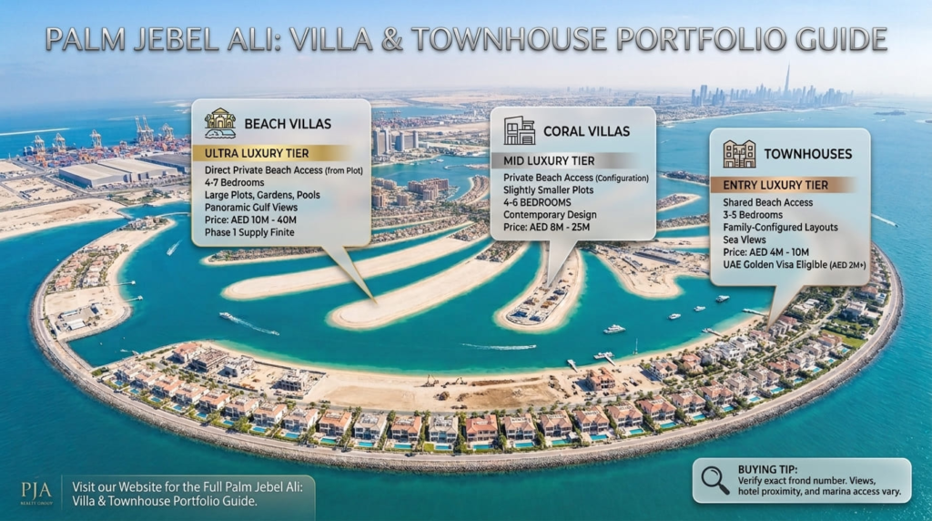 Palm Jebel Ali Villa and Townhouse Types