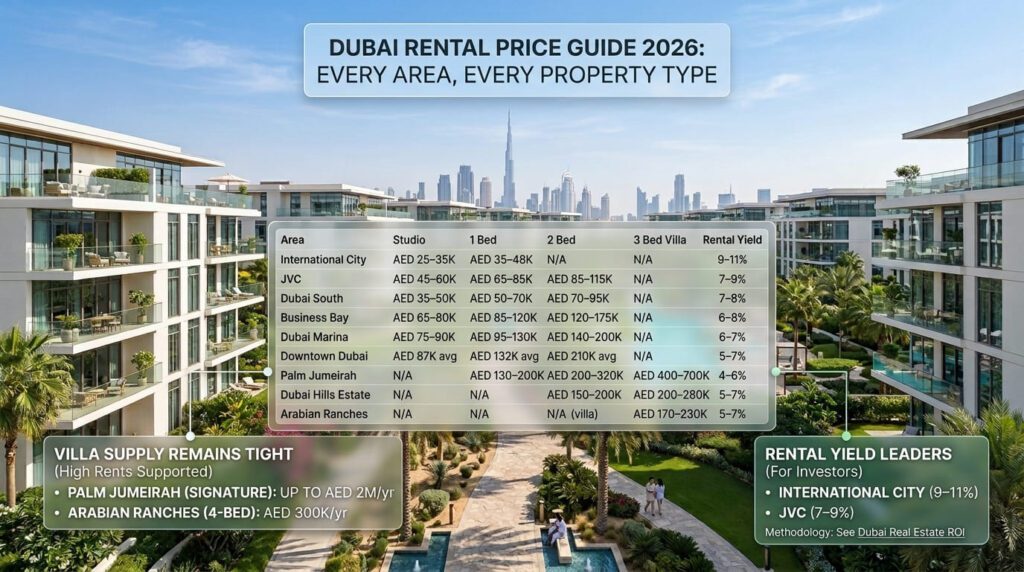 Dubai Rental Price Guide 2026