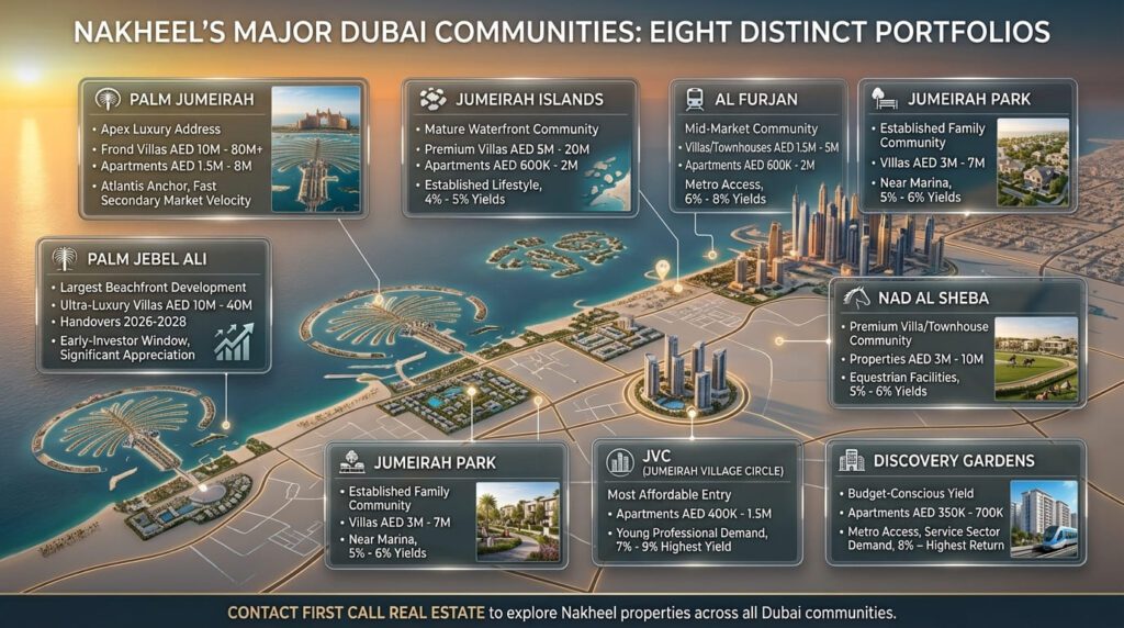 Nakheel's Major Communities in Dubai