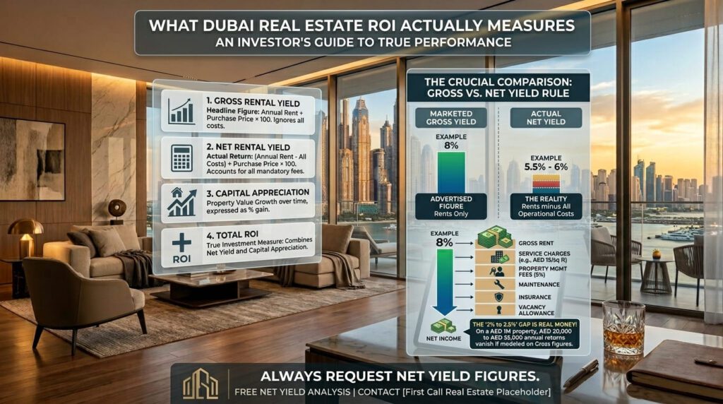 What Does Dubai Real Estate ROI Actually Measure
