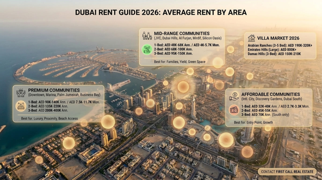 Average Rent in Dubai 2026