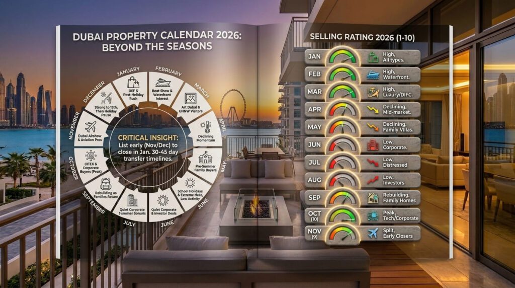 The Month-by-Month Dubai Property Calendar for 2026