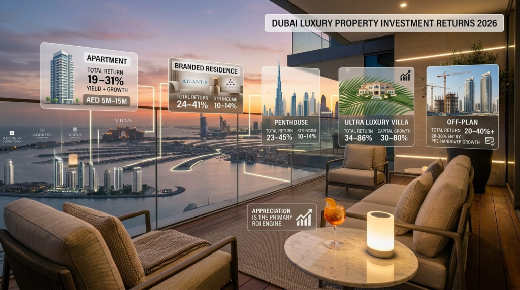 Luxury Property Investment Returns in Dubai 2026