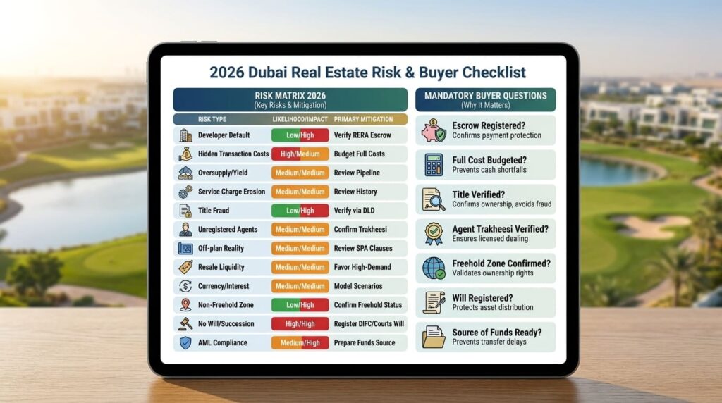 2026 Updated Risk Matrix and Buyer Questions