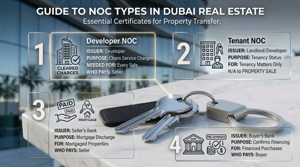 The Four Types of NOC in Dubai Real Estate