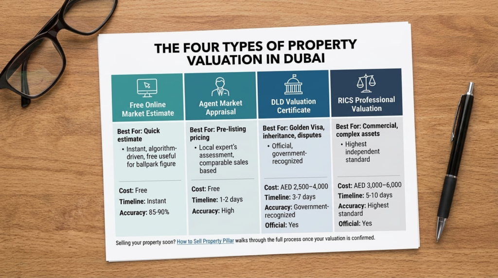 The Four Types of Property Valuation in Dubai