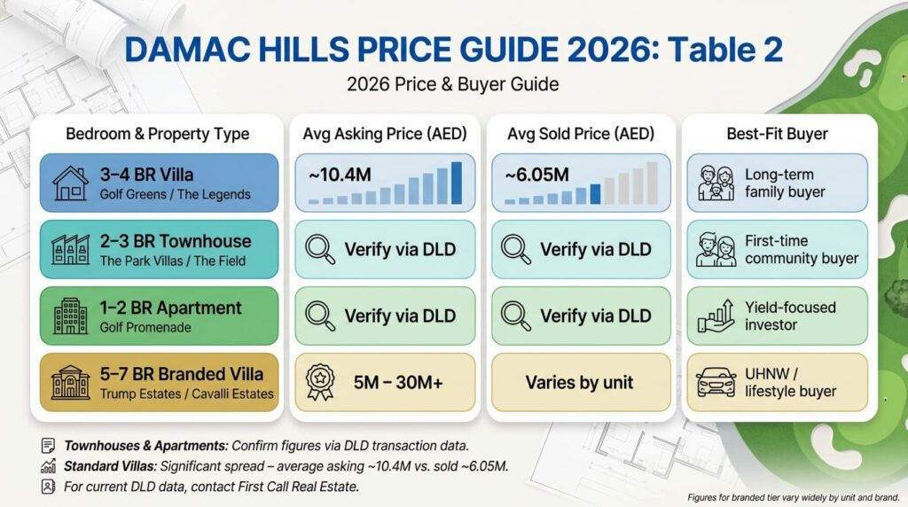 Damac Hills Price Guide 2026