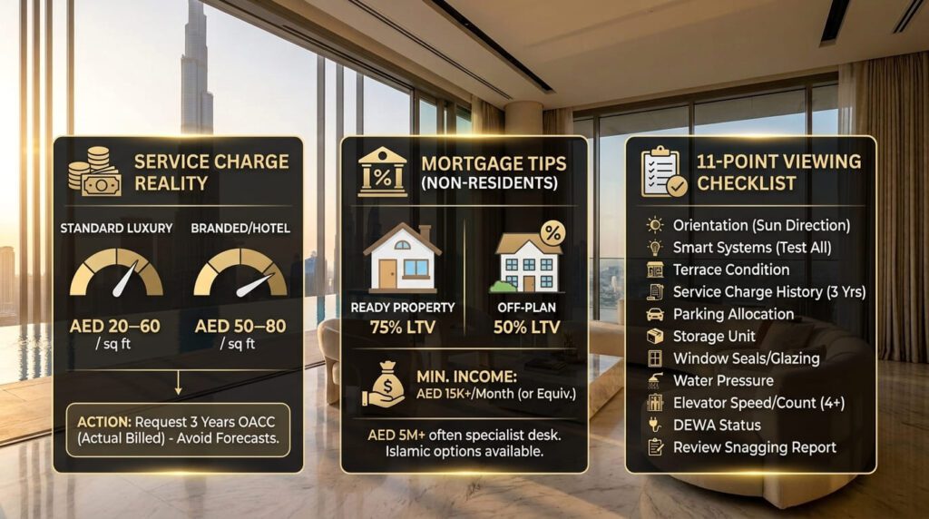 Service Charges, Mortgages, and the Practical Buyer Checklist