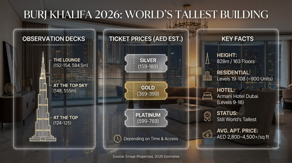 Burj Khalifa at a Glance