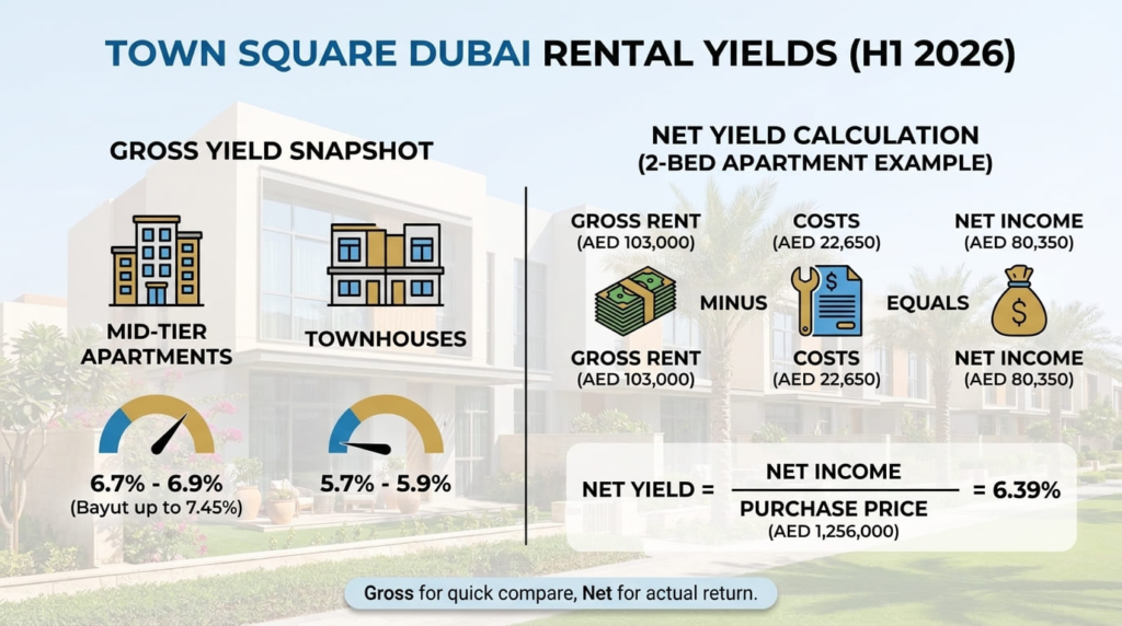What Is the Rental Yield in Town Square Dubai?